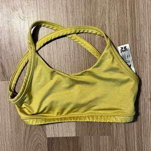 Yellow Sports Bra